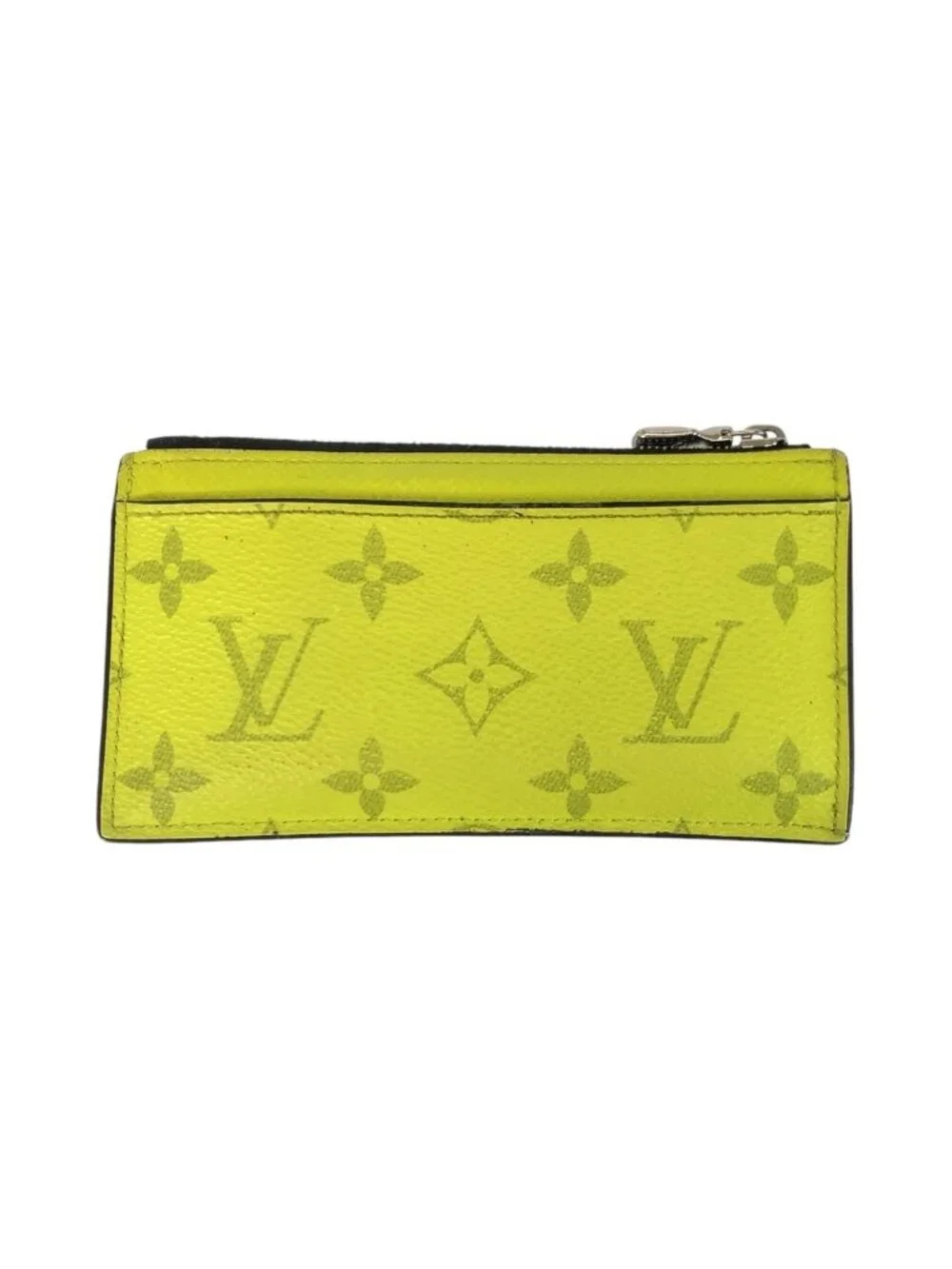 Louis Vuitton Taigarama Coincard Holder Jaune Yellow Coin Case Fragment